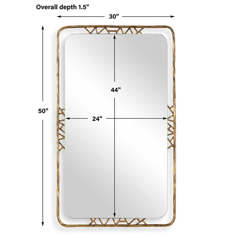 Tahoma - Mirror - Antiqued Gold