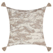 Natural stonework accent pillow, 22x22 inches, by Classic Home, with textured fabric and neutral tones for decorative comfort.