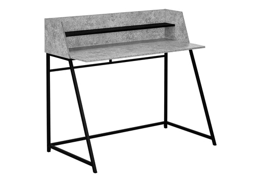 Computer Desk For Home Office, Laptop, Storage Shelves, Marble Look Contemporary & Modern - R&R Furniture Gallery (Fountain Valley, CA)