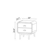 Alexa - Night Stand - Brown - R&R Furniture Gallery (Fountain Valley, CA)