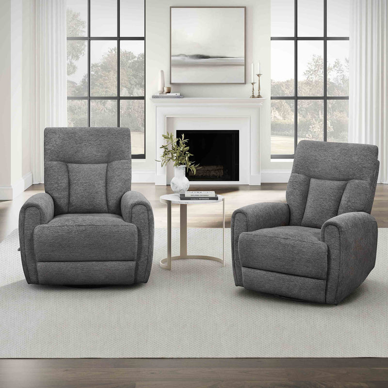 Natalia - Manual Swivel Glider Recliner (Set of 2) - R&R Furniture Gallery (Fountain Valley, CA)
