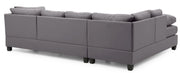 Glory Furniture Malone Comfort Sectional sofa in a modern stationary sectional design with plush cushions and neutral upholstery.