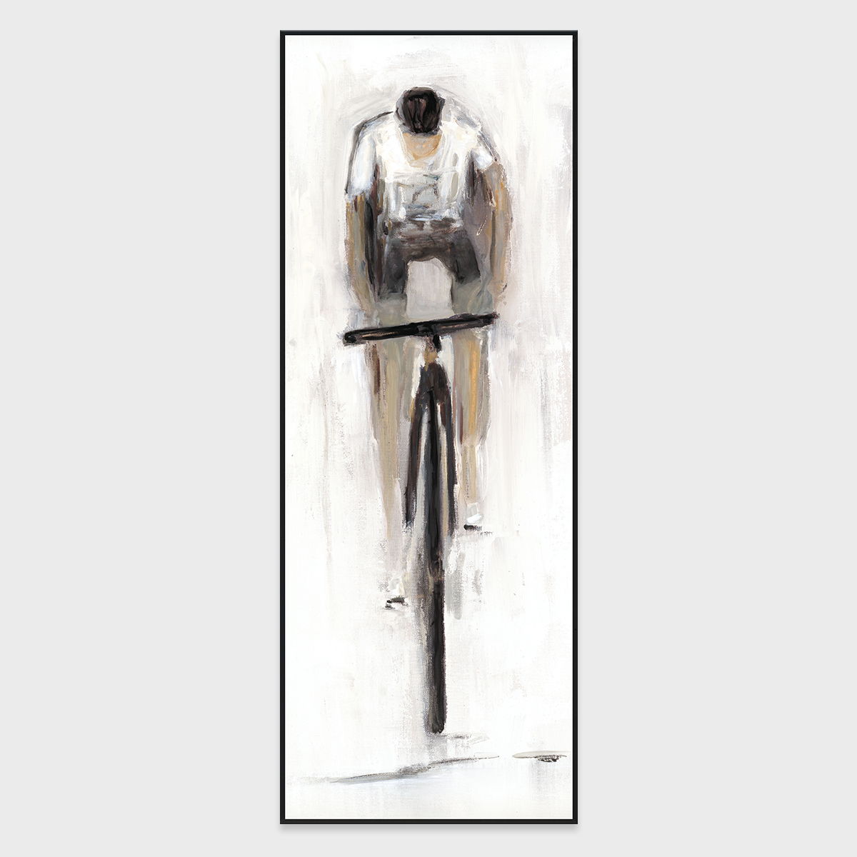 Dane - 30" x 80" Painting Art by Buddy Whitlock - White / Gray - R&R Furniture Gallery (Fountain Valley, CA)