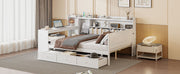 Daybed With 3 Drawers USB Ports And Desk - R&R Furniture Gallery (Fountain Valley, CA)