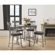 Landis - Counter Height Table - Oak & Gunmetal - R&R Furniture Gallery (Fountain Valley, CA)