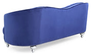 Glory Furniture Jewel stationary sofa with plush fabric upholstery and sleek design, shown in a modern living room setting.