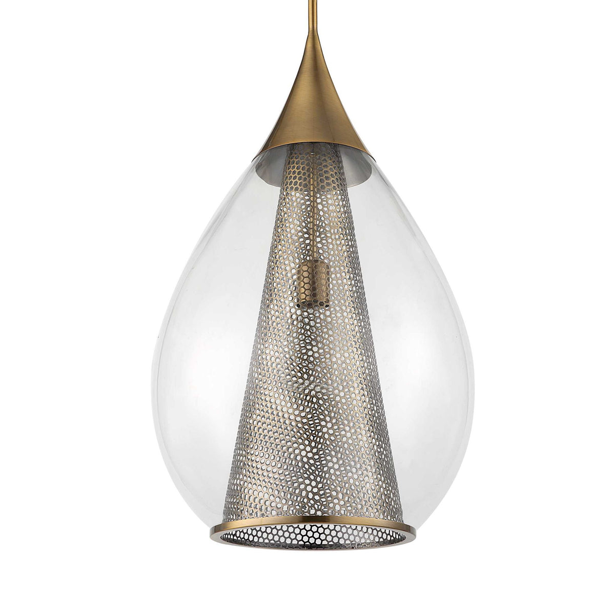Big Drip - 1 Light Pendant - Brass