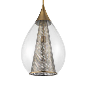 Big Drip - 1 Light Pendant - Brass
