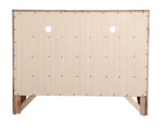 Glory Furniture Marilla media chest with multiple drawers and a sleek wooden finish, designed for TV and media storage.