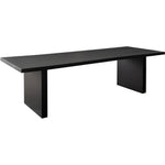 Sonoma 110" Wood Dining Table in Black Finish