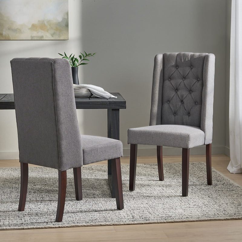 Sophisticated Tufted Dining Chair With High Back Design - R&R Furniture Gallery (Fountain Valley, CA)