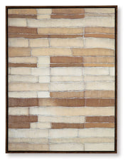 Kalanmore - Wall Art - Brown / Tan / White - R&R Furniture Gallery (Fountain Valley, CA)