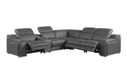 1116 - Power Reclining Italian Leather Sectional - R&R Furniture Gallery (Fountain Valley, CA)