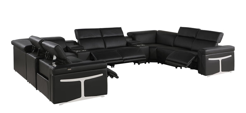 1126 - 10-Piece U-Shaped Sectional Sofa In With 4 Power Recliners & Power Headrests