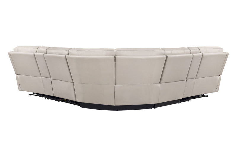 Parker Living Easton power reclining sectional with adjustable headrests, featuring plush cushions and modern design.