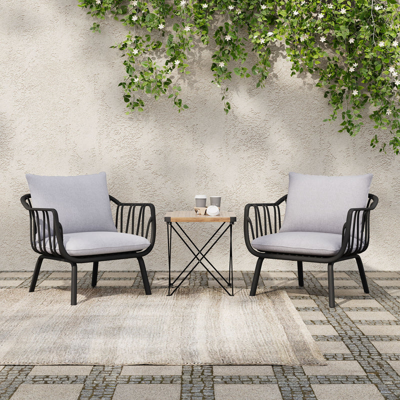 Huron - Outdoor Club Chair (Set of 2) - R&R Furniture Gallery (Fountain Valley, CA)