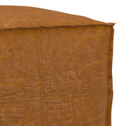 Brody - Square Pouf - Tan - R&R Furniture Gallery (Fountain Valley, CA)