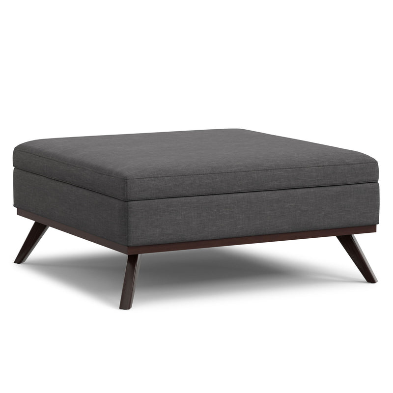 Owen - Multifunctional Square Coffee Table Storage Ottoman - R&R Furniture Gallery (Fountain Valley, CA)