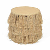 Luau - Rattan Round End Table - Natural - R&R Furniture Gallery (Fountain Valley, CA)