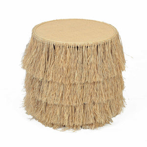 Luau - Rattan Round End Table - Natural - R&R Furniture Gallery (Fountain Valley, CA)