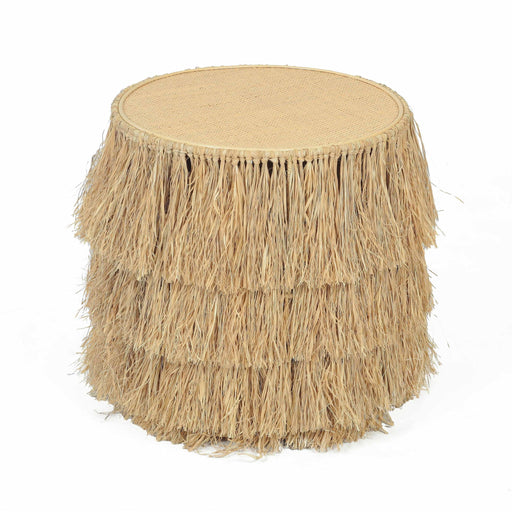 Luau - Rattan Round End Table - Natural - R&R Furniture Gallery (Fountain Valley, CA)