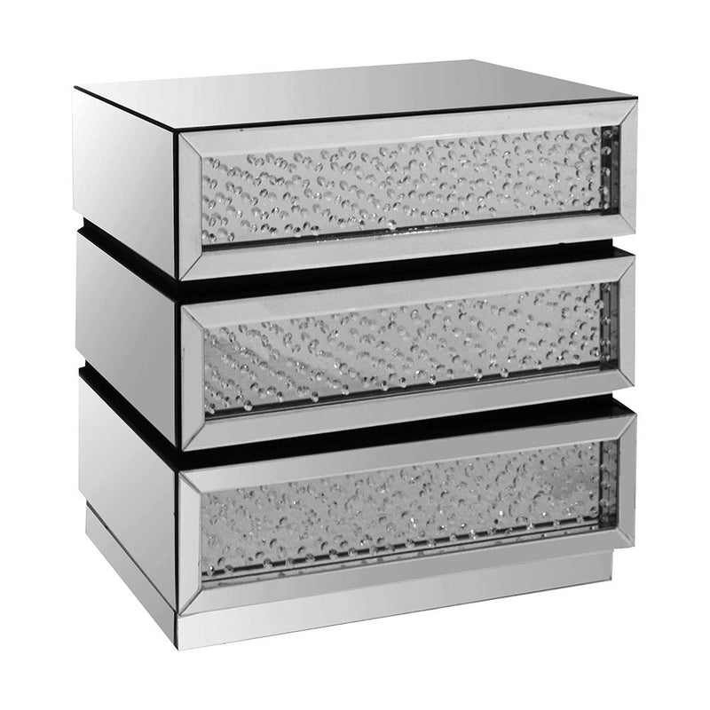 Nysa - Console Cabinet - Mirrored & Faux Crystals - R&R Furniture Gallery (Fountain Valley, CA)