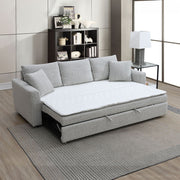 Connie - Sofa With Sleeper - Gray Boucle - R&R Furniture Gallery (Fountain Valley, CA)