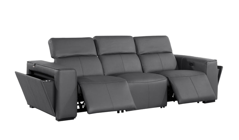 1224 - 3-Piece Modular Power Reclining Sofa In With 2 Power Recliners & Power Headrests