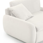 TOV Furniture Rachelle Boucle Lounge Chair with armrests and plush boucle fabric in a modern design.
