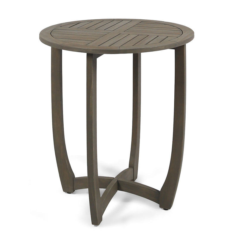 Hermosa - Rustic Circular Bistro Table - Gray - R&R Furniture Gallery (Fountain Valley, CA)