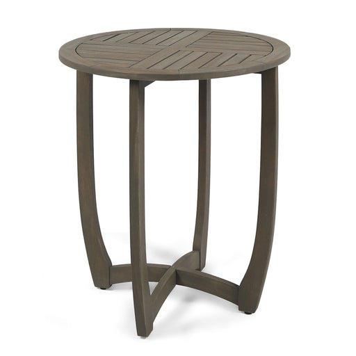 Hermosa - Rustic Circular Bistro Table - Gray - R&R Furniture Gallery (Fountain Valley, CA)