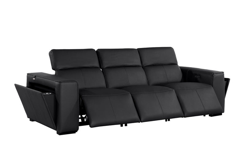 1224 - 6-Piece Modular Power Reclining Sofa, Loveseat & Chair Set In With 6 Power Recliners & Power Headrests