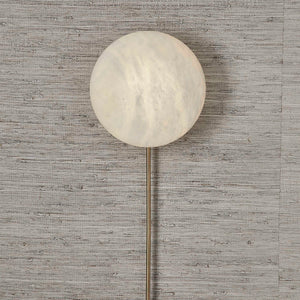 New Moon - Sconce - White / Bright Brass