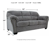 Allmaxx - Sofa - Pewter - R&R Furniture Gallery (Fountain Valley, CA)