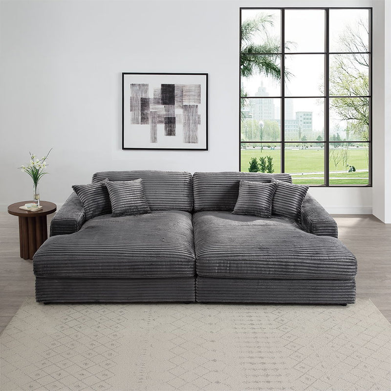 Hilde - Sectional Sofa With 4 Pillows