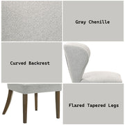 Dillon - Side Chair (Set of 2) - Gray / Walnut - R&R Furniture Gallery (Fountain Valley, CA)