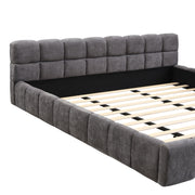Elegant Upholstered Bed With Checkerboard Design - R&R Furniture Gallery (Fountain Valley, CA)