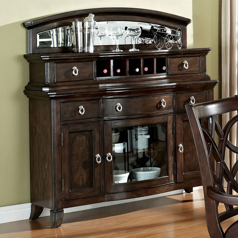 Keenan - 59" Server - Dark Walnut - R&R Furniture Gallery (Fountain Valley, CA)