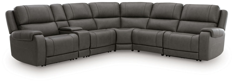 5Z - Pittson - Power Reclining Sectional - R&R Furniture Gallery (Fountain Valley, CA)