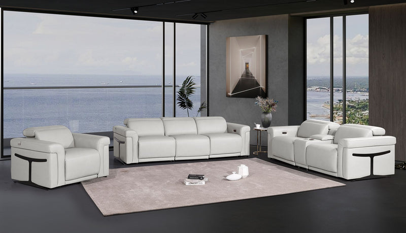 1126 - 7-Piece Modular Power Reclining Sofa, Loveseat & Chair Set In With 6 Power Recliners & Power Headrests - R&R Furniture Gallery (Fountain Valley, CA)
