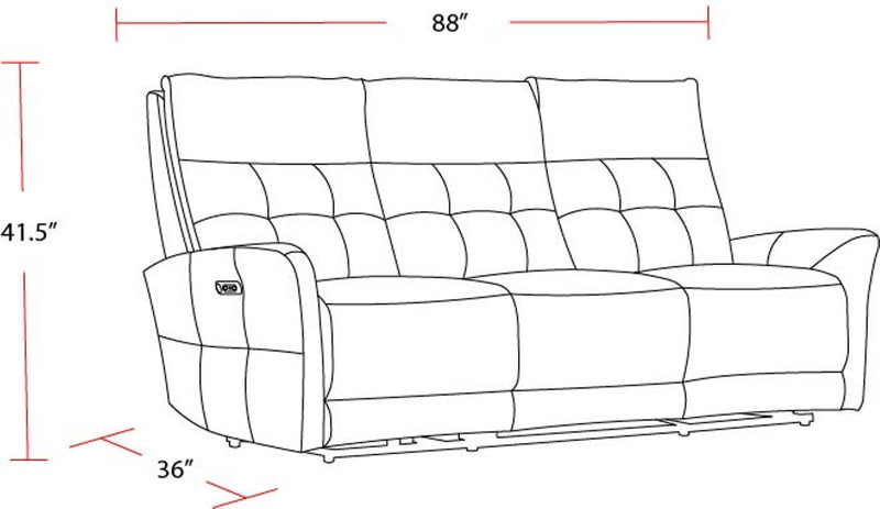 Gershwin - Zero Gravity Power Reclining Sofa - Lucca Butterscotch