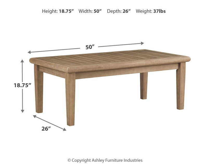 Gerianne - Rectangular Cocktail Table - Brown - R&R Furniture Gallery (Fountain Valley, CA)