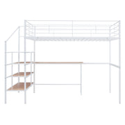 Loft Bed With Desk And Lateral Storage Ladder - R&R Furniture Gallery (Fountain Valley, CA)