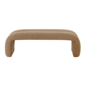 Leigh - Velvet Channeled Bench - R&R Furniture Gallery (Fountain Valley, CA)