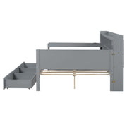 Daybed With 3 Drawers USB Ports And Desk - R&R Furniture Gallery (Fountain Valley, CA)
