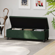 Noble House upholstered storage ottoman bench with soft fabric and hidden storage compartment, ideal for living room or entryway.