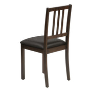 Dining Chair, Side, Upholstered For Dining Room, Transitional (Set of 2) - Brown - R&R Furniture Gallery (Fountain Valley, CA)