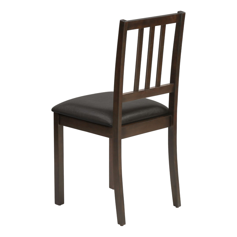 Dining Chair, Side, Upholstered For Dining Room, Transitional (Set of 2) - Brown - R&R Furniture Gallery (Fountain Valley, CA)