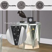 Nysa - End Table - Mirrored & Faux Crystals - R&R Furniture Gallery (Fountain Valley, CA)