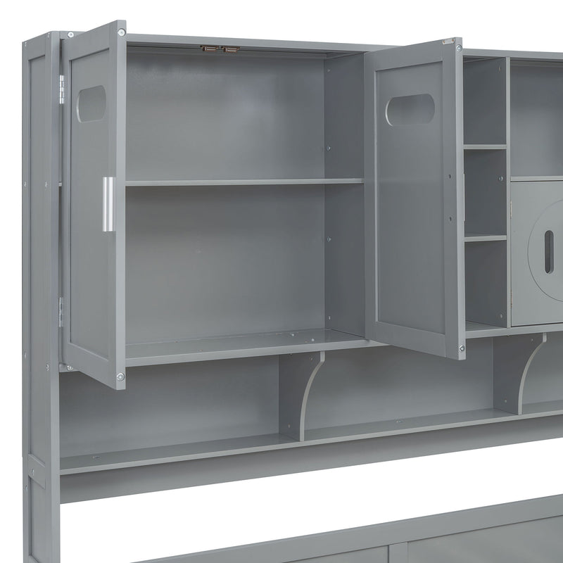 Daybed With All-In-One Cabinet And Shelf - R&R Furniture Gallery (Fountain Valley, CA)